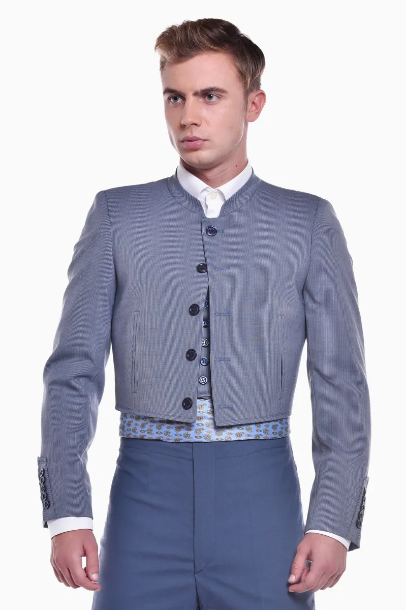 Viva la Feria traje corto lycra à rayure étroite