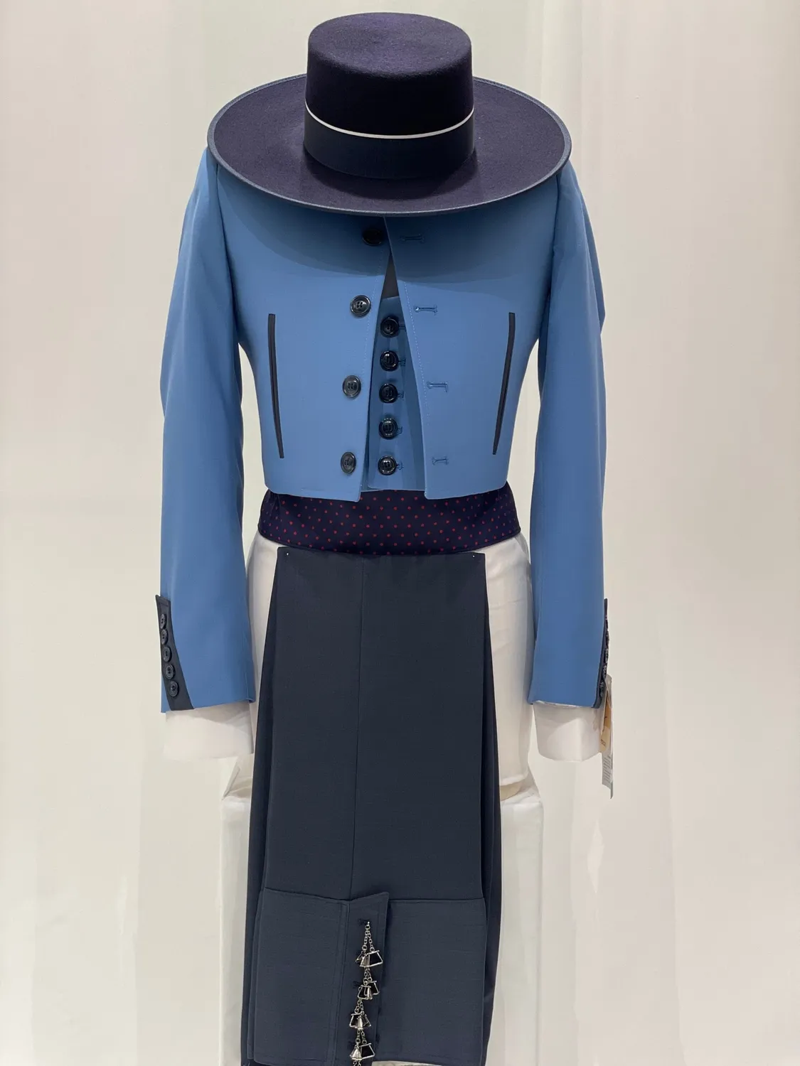Viva la Feria Jerez Ibiza Combinado costume campero bleu complet