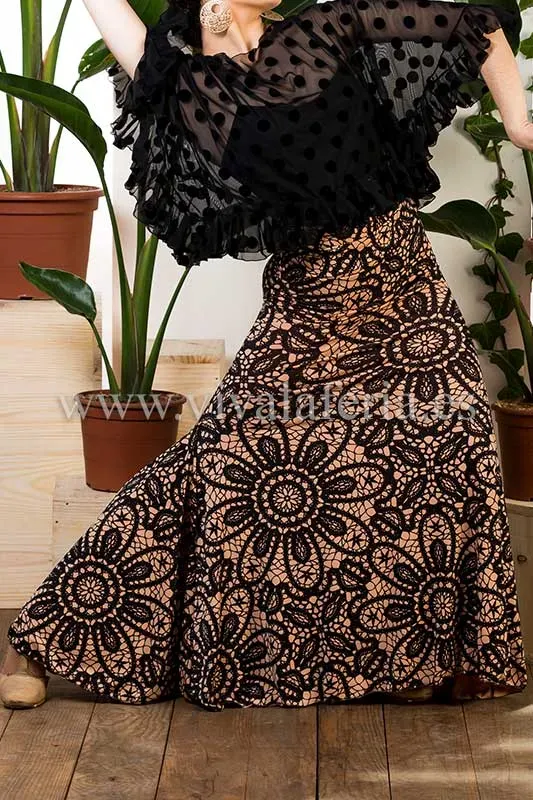 Viva la Feria Alajar jupe danse flamenca imprimée godets