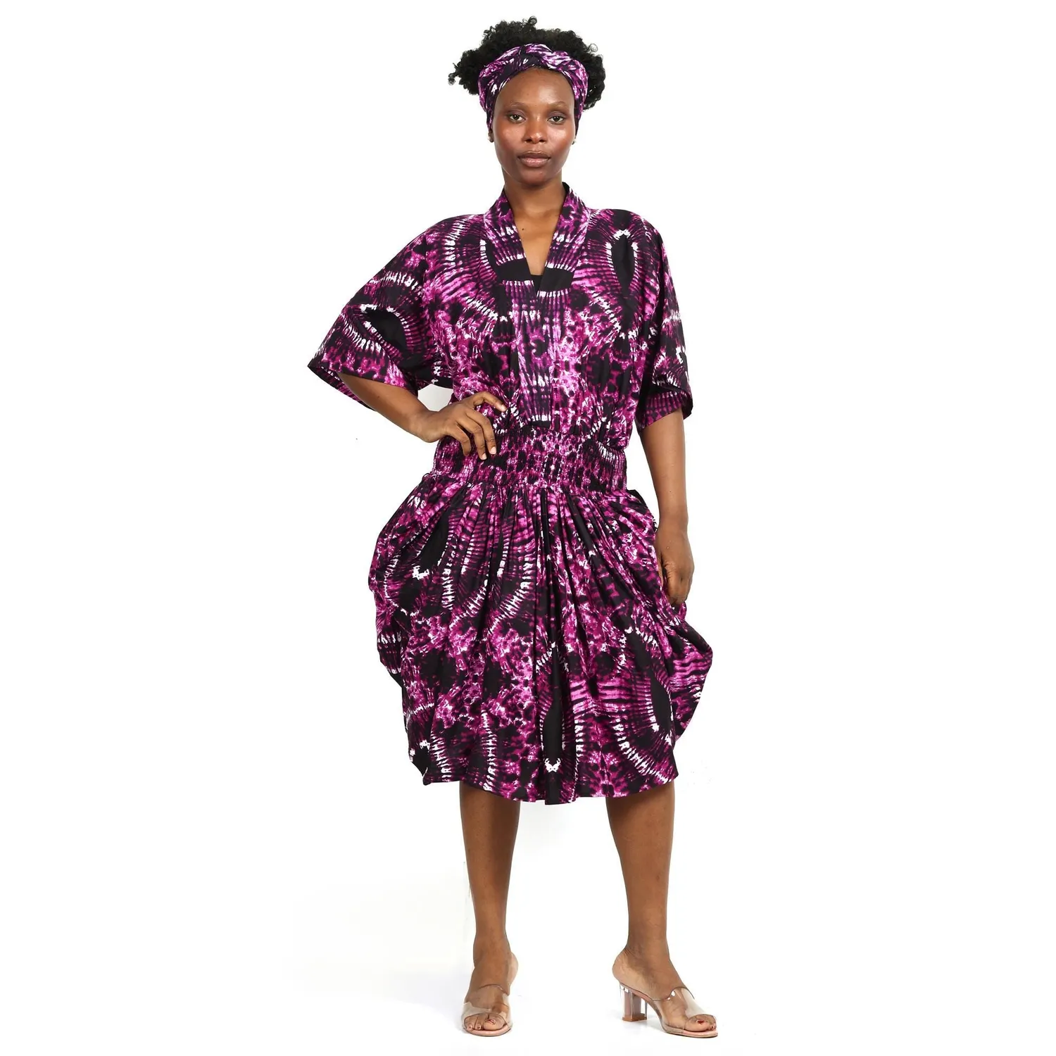 KAVAZI Ankara Balloon Dress robe ballon