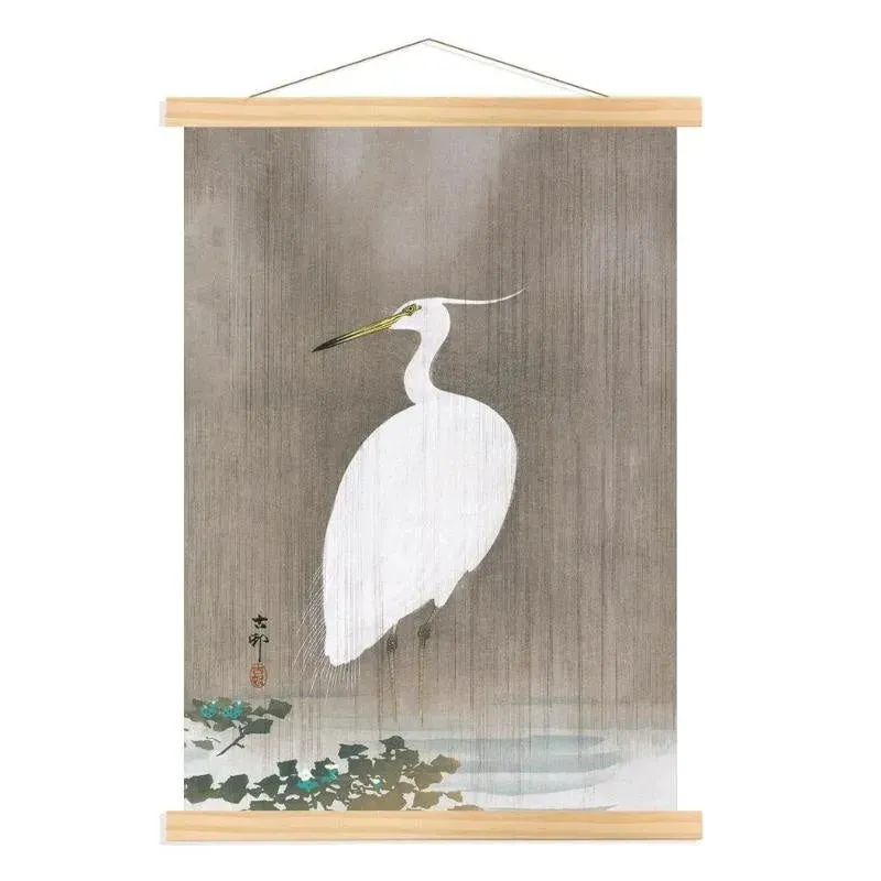 Japon style Aigrette Blanche tableau japonais