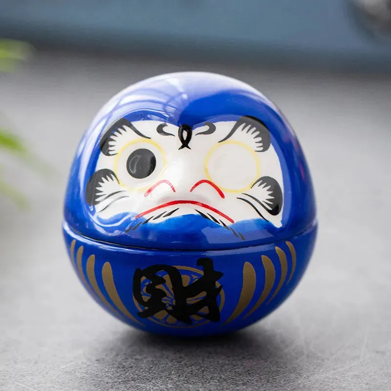 Esprit du Japon daruma porte-bonheur porcelaine vœu