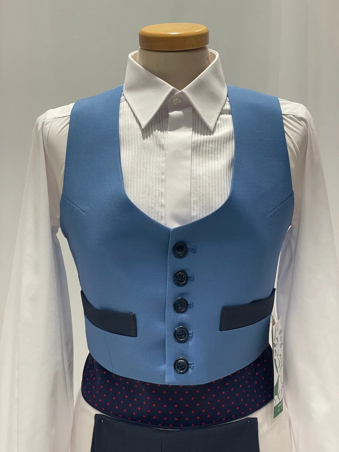 Viva la Feria Jerez Ibiza Combinado costume campero bleu complet
