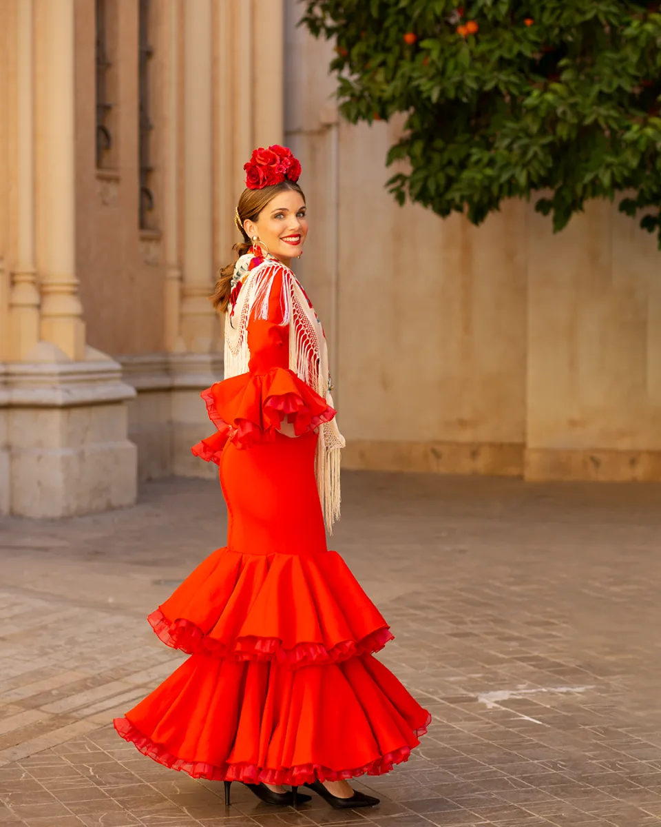 Viva la Feria Alexandra robe flamenca volants doubles