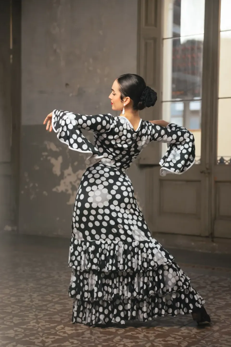 Viva La Feria Estampa top maille imprimé manches longues
