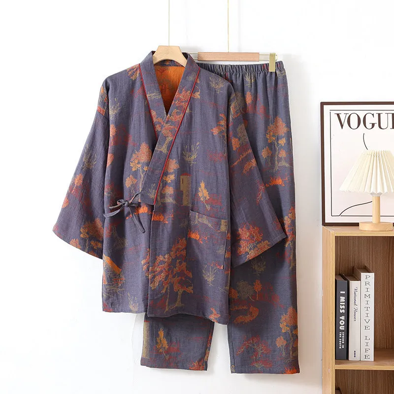 Esprit du Japon ensemble pyjama kimono homme coton