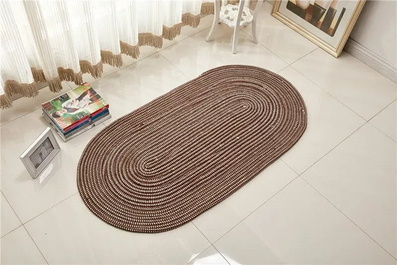 Japon style tapis japonais salon ovale