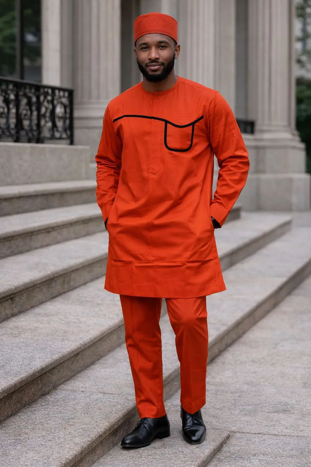 KAVAZI ensemble homme pantalon haut kufi