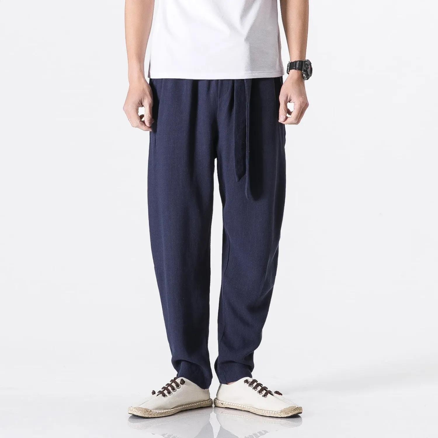 Japon style Riko pantalon léger coton