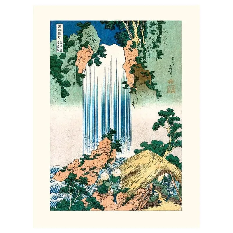 Japon style Cascade de Yoro affiche Hokusai nature