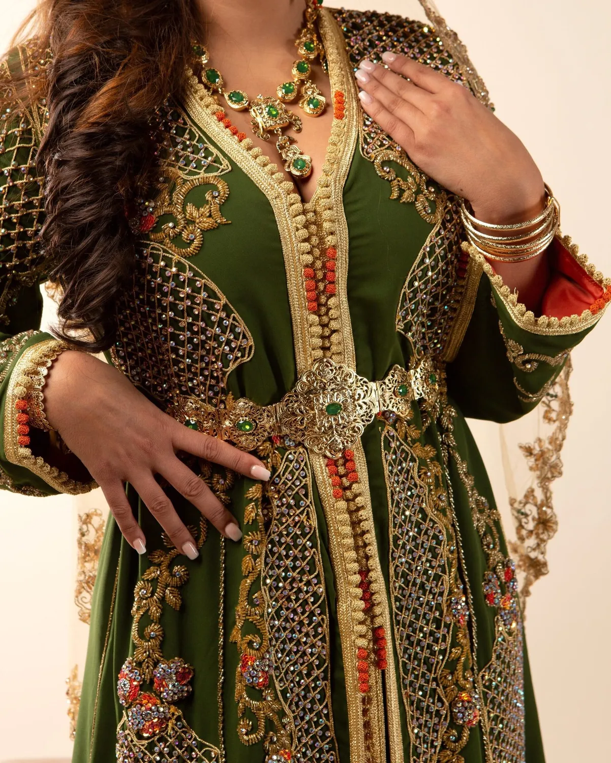 Célèbr'Orient Mouna takchita marocaine verte