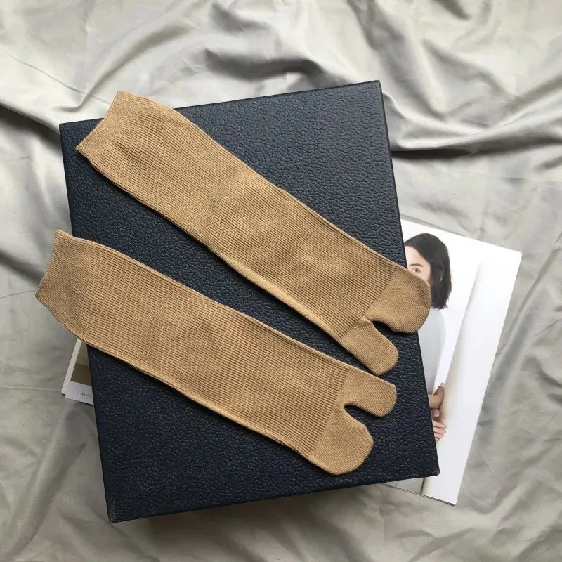 Esprit du Japon Chaussettes tabi japonaises côtelées en coton