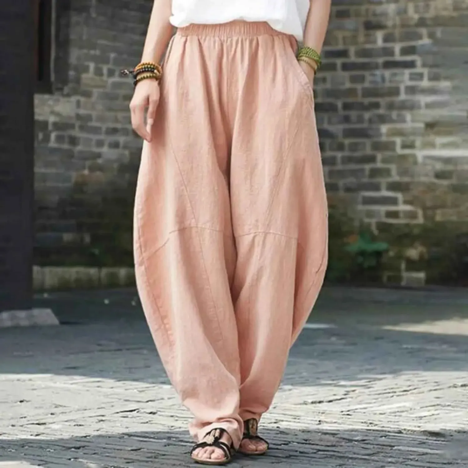 Japon style Sarouel Japonais Femme coupe ample