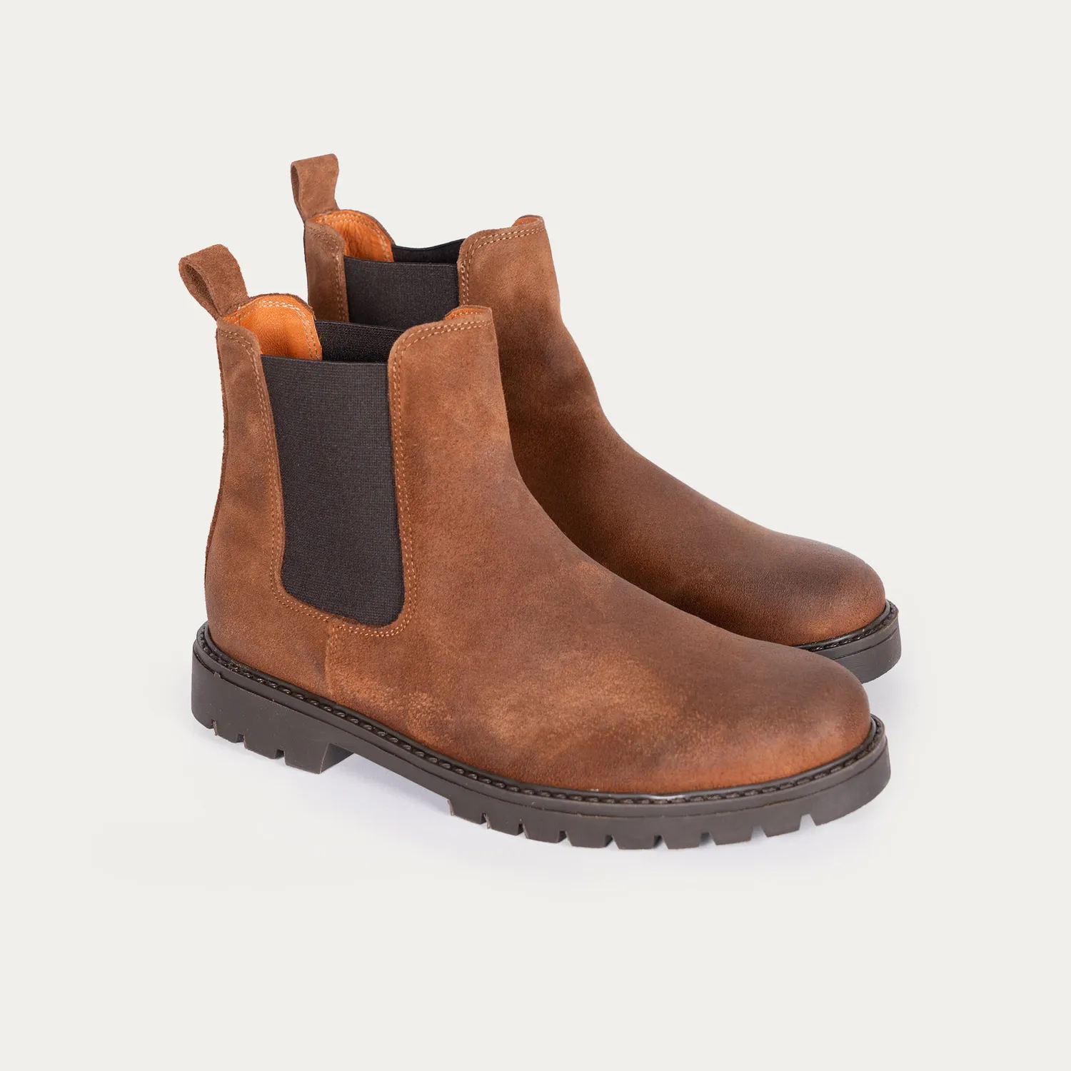 Mistral boots randonnée cuir bout rond élastique