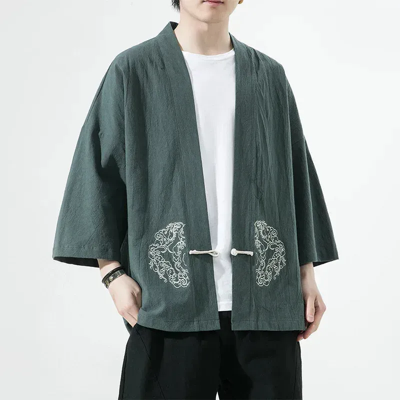Japon style veste kimono homme ample