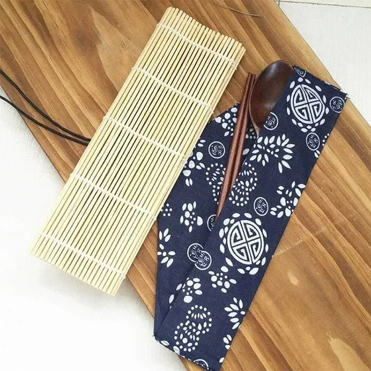 Japon style Bamboo Roller Set Kita kit sushi bambou
