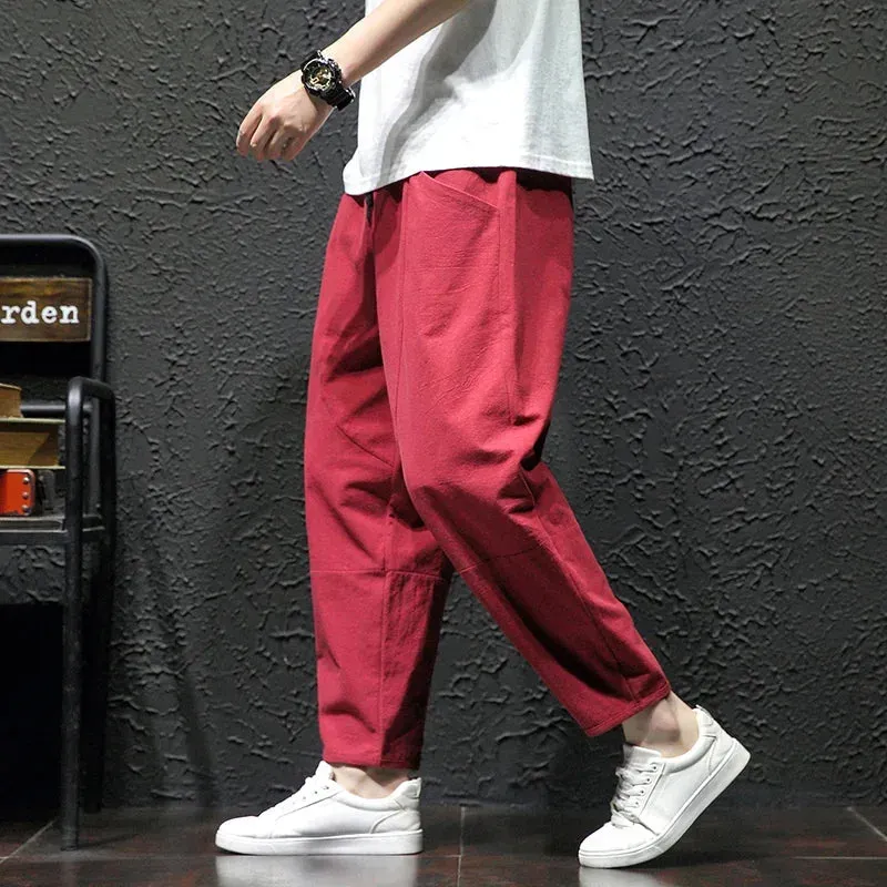 Japon style shinbo pantalon large esthétique japonaise