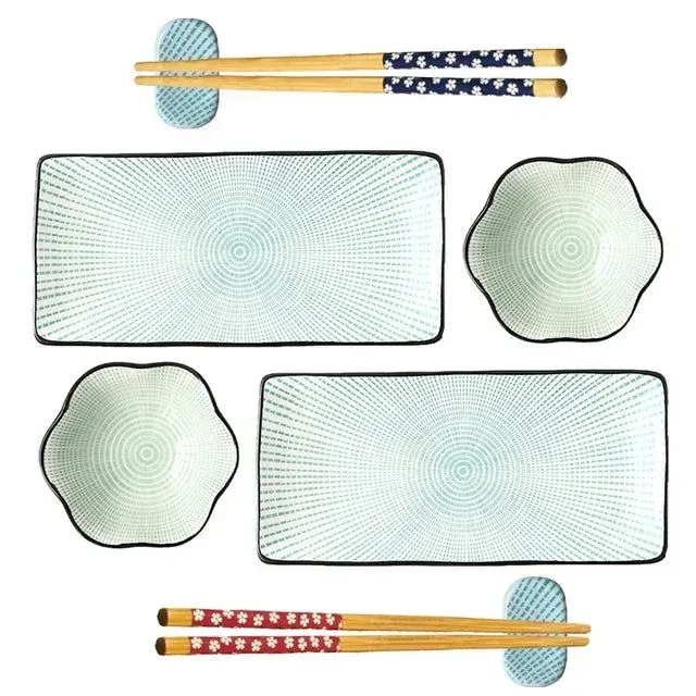 Japon style Sushi Dinnerware Set Takatsuma service à sushi céramique