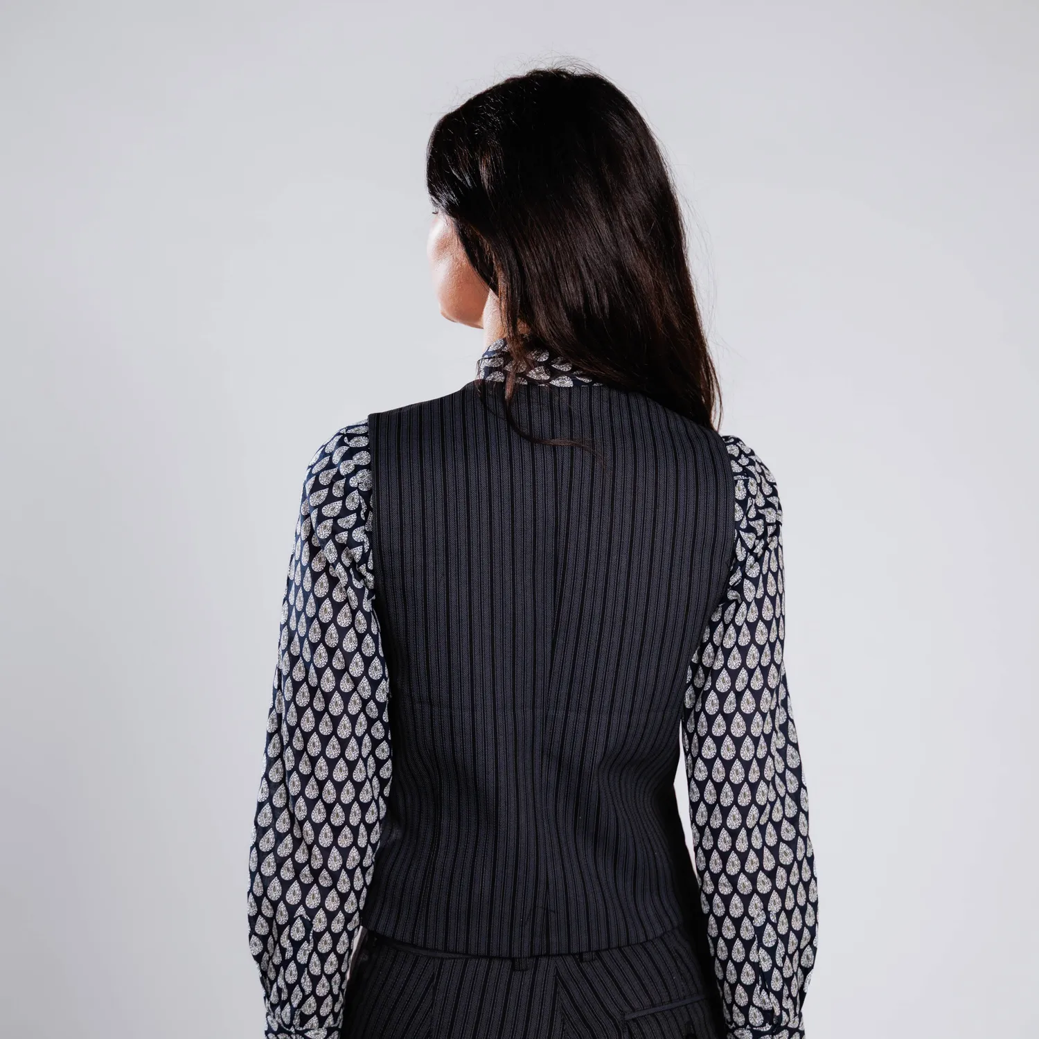 Mistral Gardian gilet femme moleskine rayure