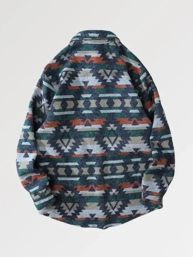 Japon style Katagami chemise en flanelle épaisse