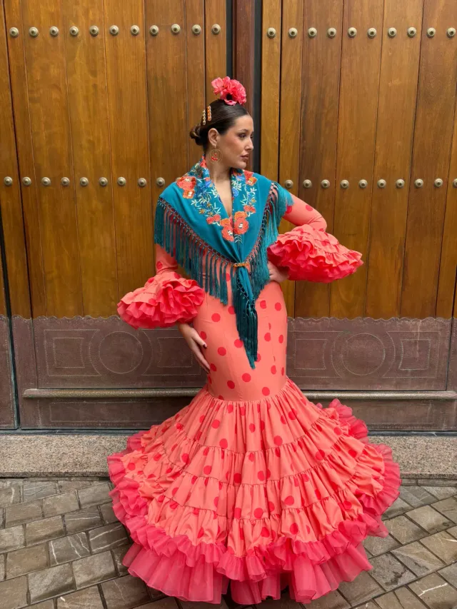 Viva La Feria Aroma robe flamenca canastero à volants