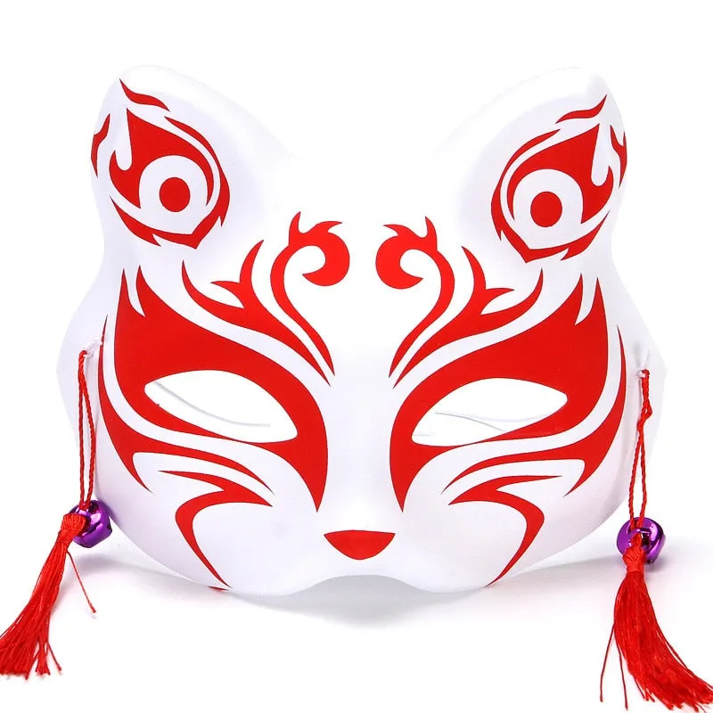 Esprit du Japon masque kitsune traditionnel résine