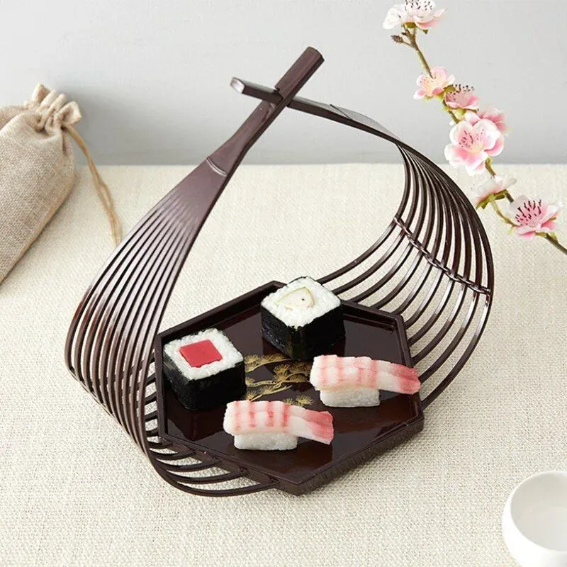 Japon style Yomino plat à sushi bambou