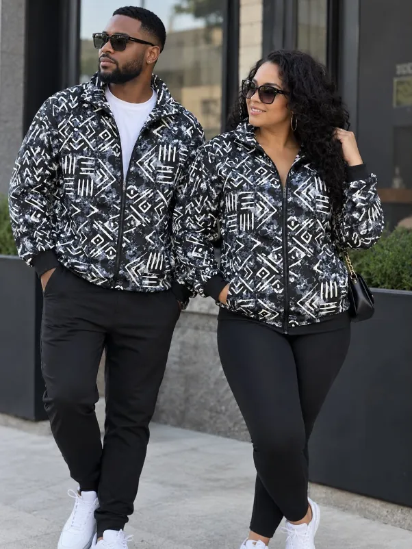 KAVAZI Ankara Puff Bomber Jacket blouson bomber