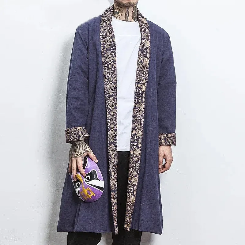 Japon style veste kimono longue cardigan coupe ample