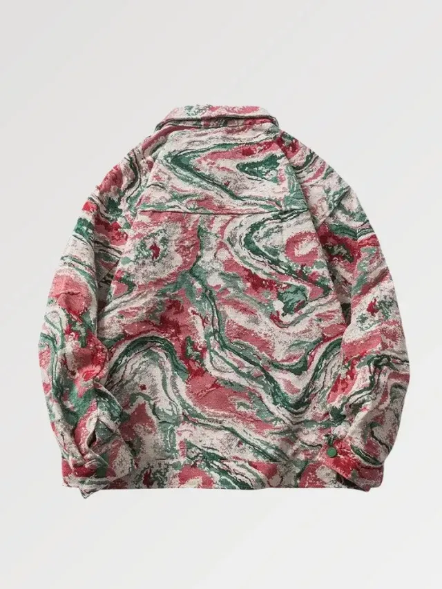 Japon style bst711 veste en jean tie dye oversize
