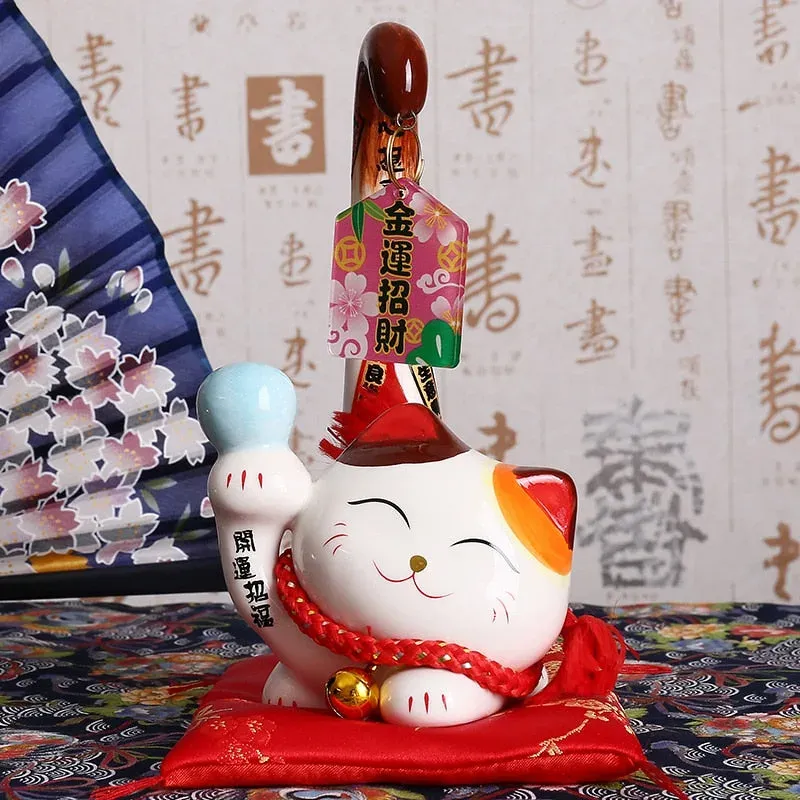 Japon style Maneki Neko porte-bonheur chat chanceux