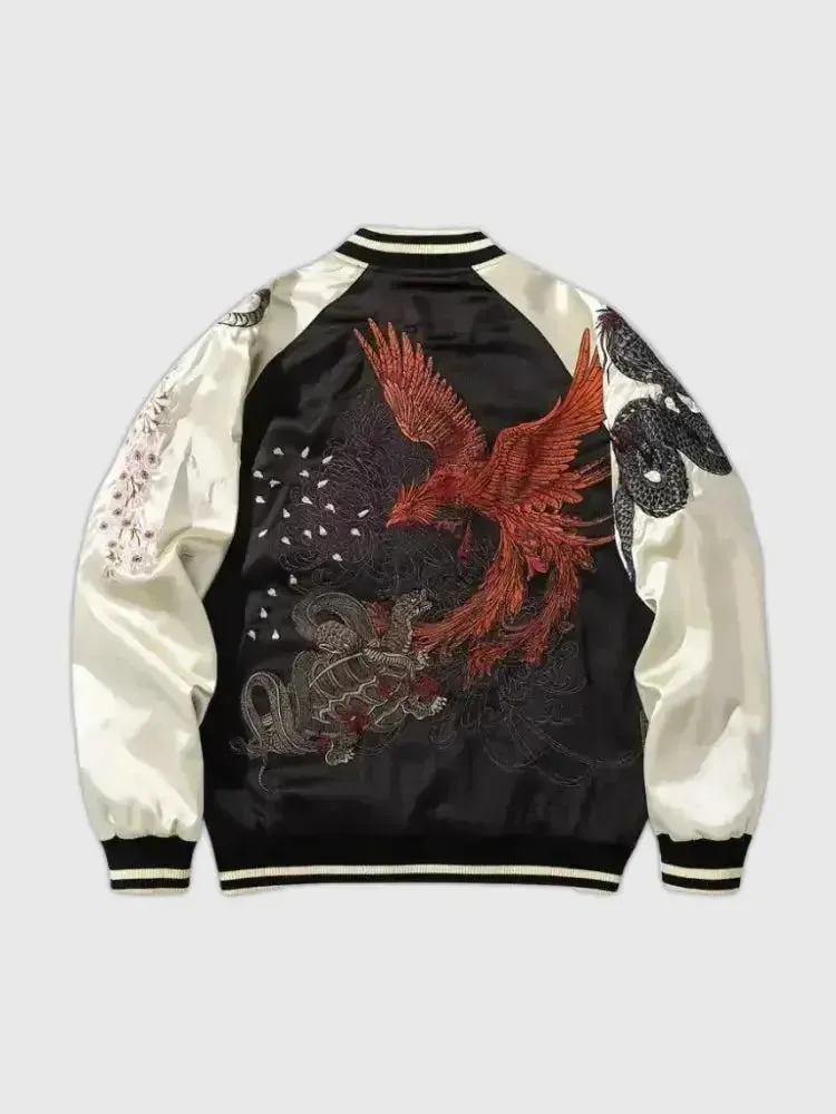 Japon style mainoho blouson sukajan phénix