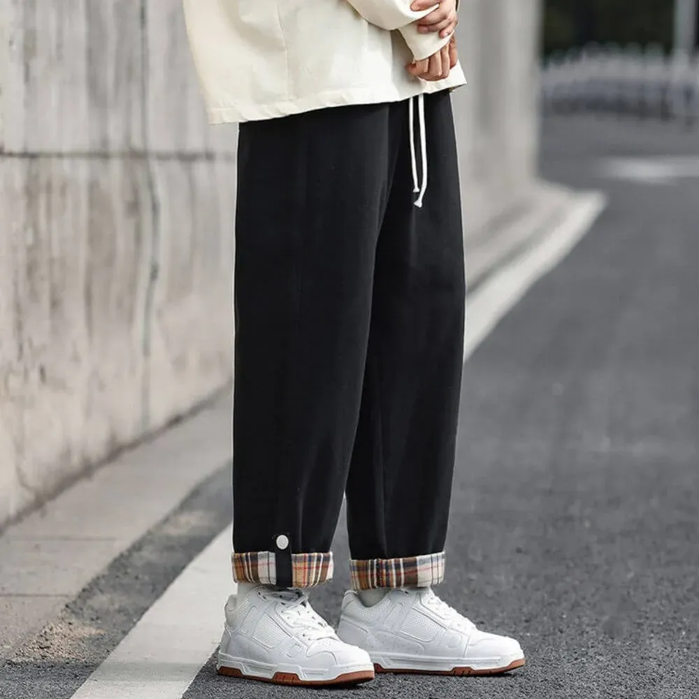 Japon Style Mao Pantalon Large Confort Ample