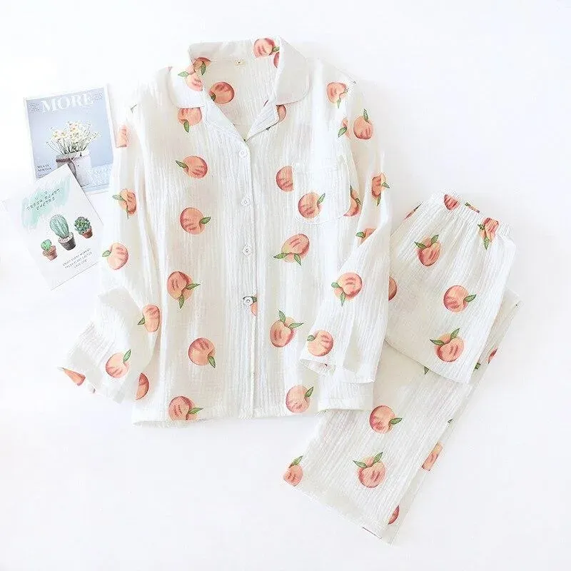 Japon style Pyjama Japonais En Gaze De Coton pyjama