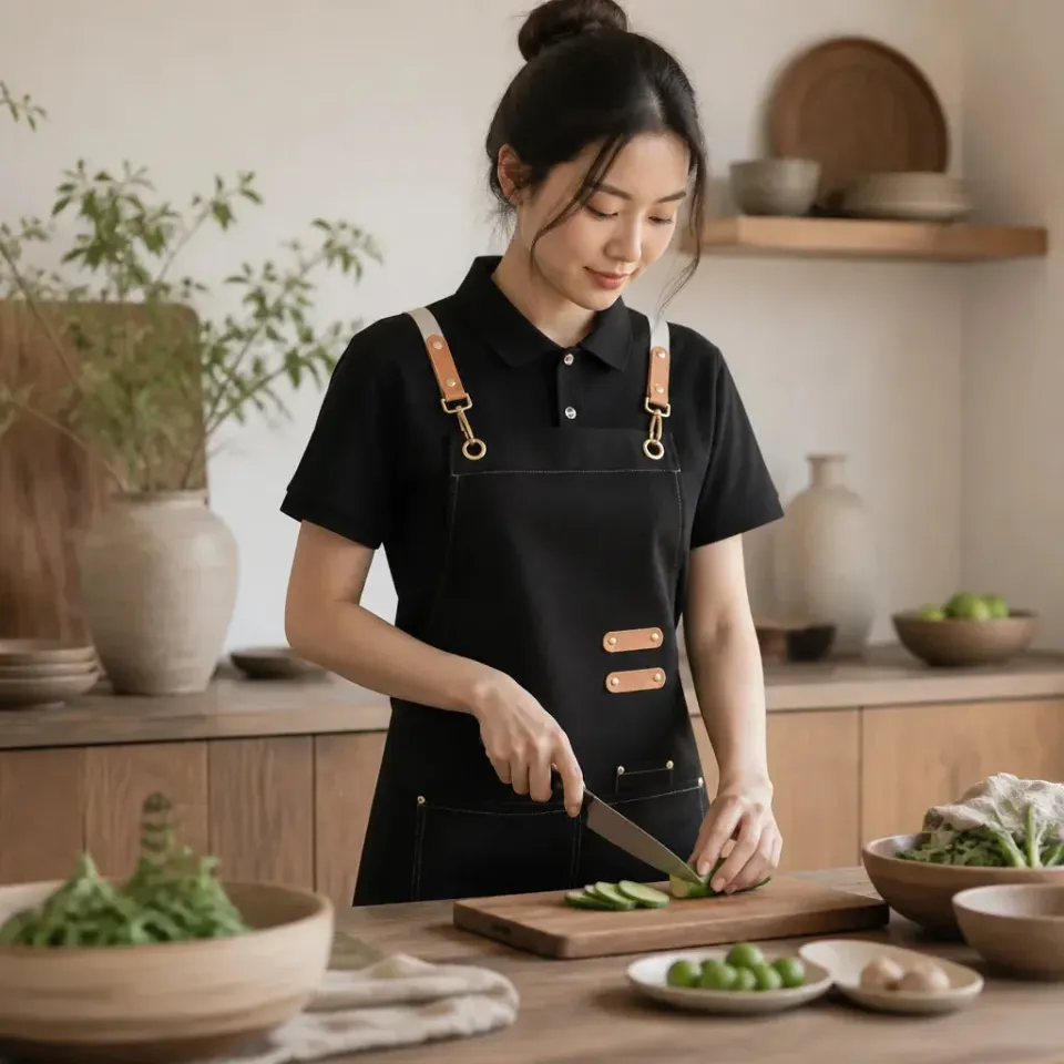 Esprit du Japon tablier japonais cuisine bavette réglable
