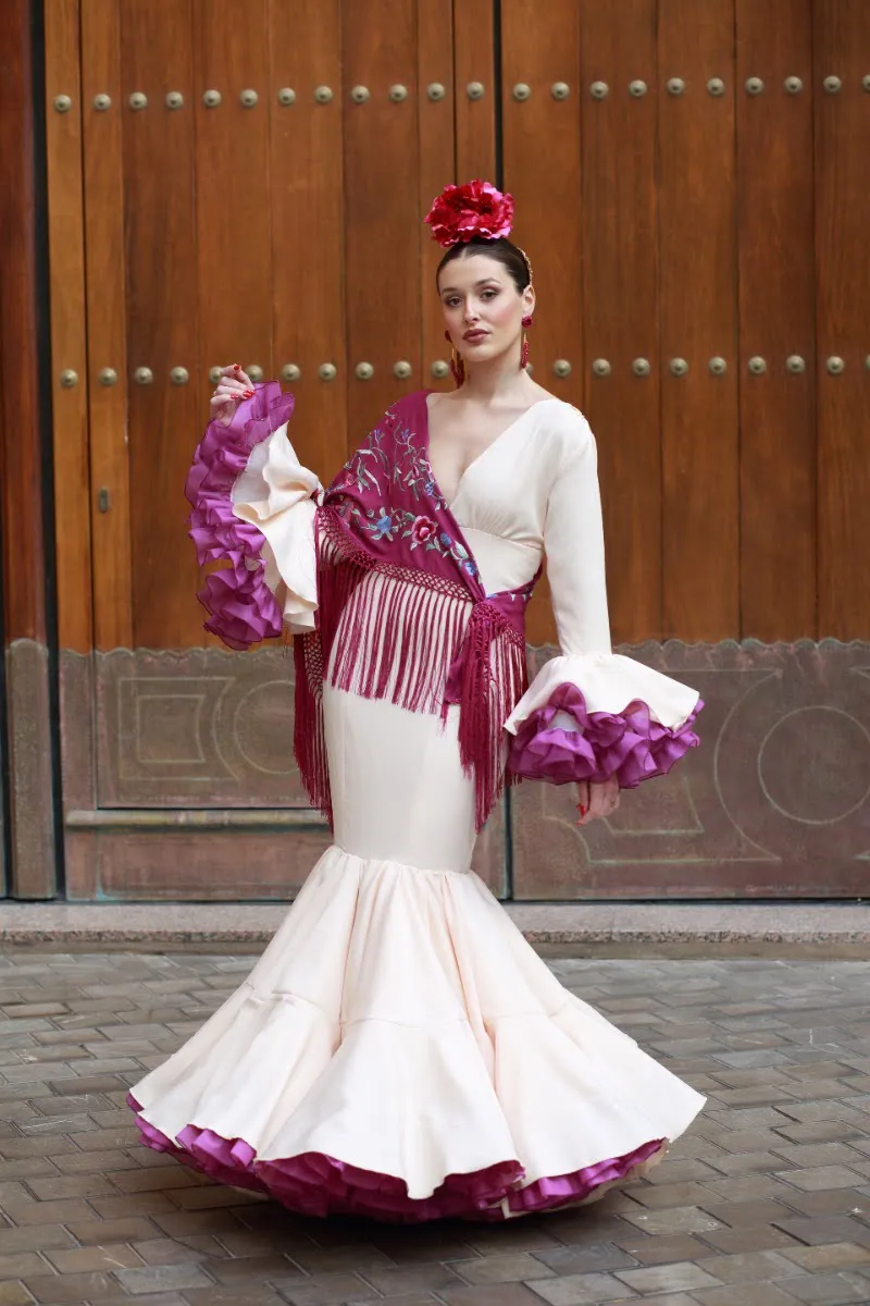 Viva La Feria Clavel robe flamenca à volants