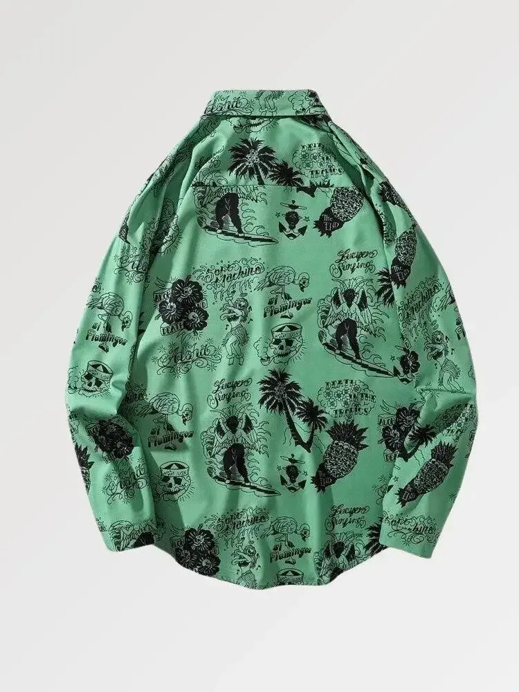 Japon style nayoro chemise oversize imprimé 3D