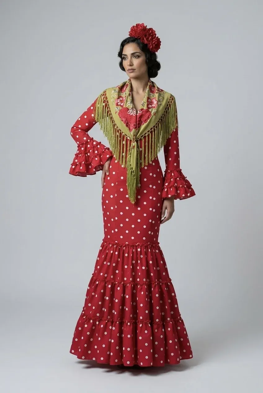 VIVA LA FERIA Vanesa robe gitane canastera