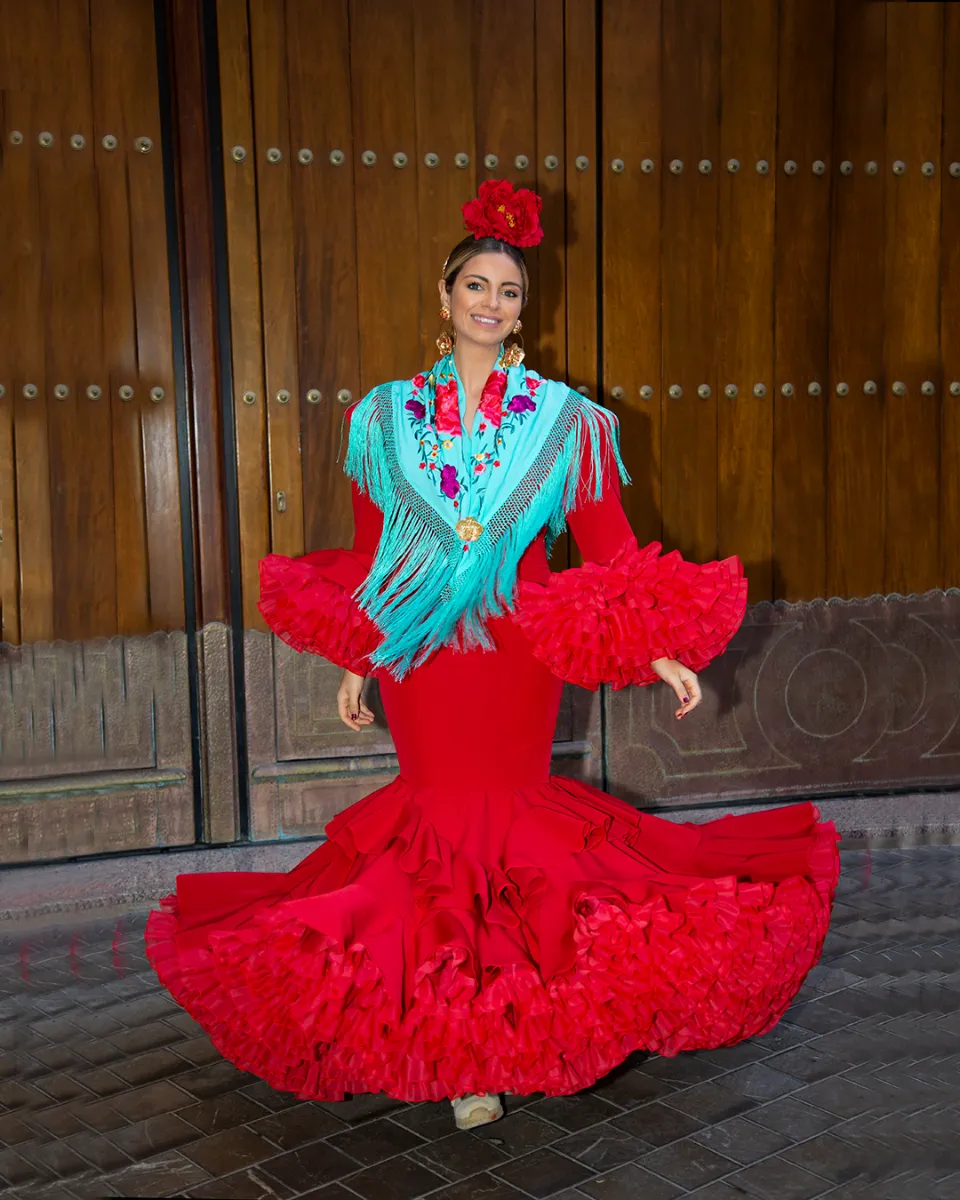 Viva La Feria Amapola robe flamenco à volants