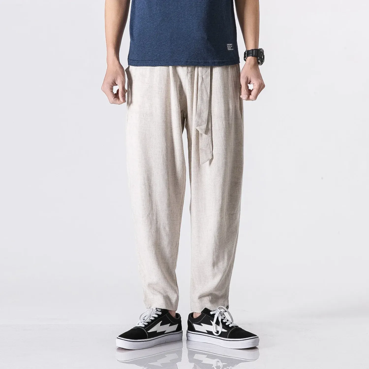 Japon style Riko pantalon léger coton