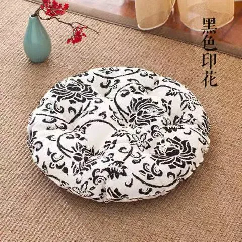 Japon style coussin japonais noir et blanc