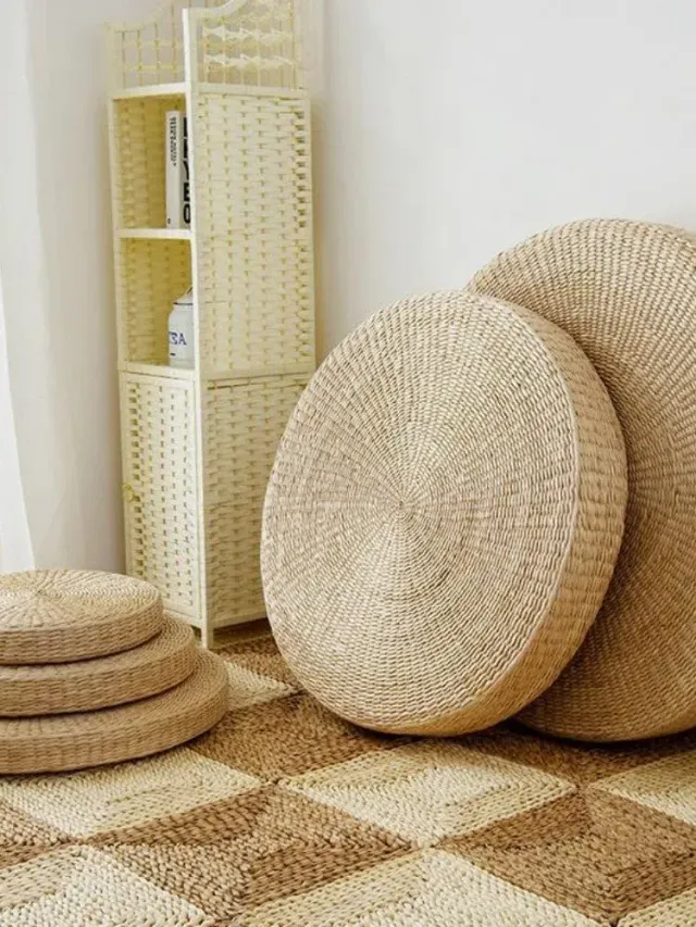 Japon style enkei coussin de sol rond méditation