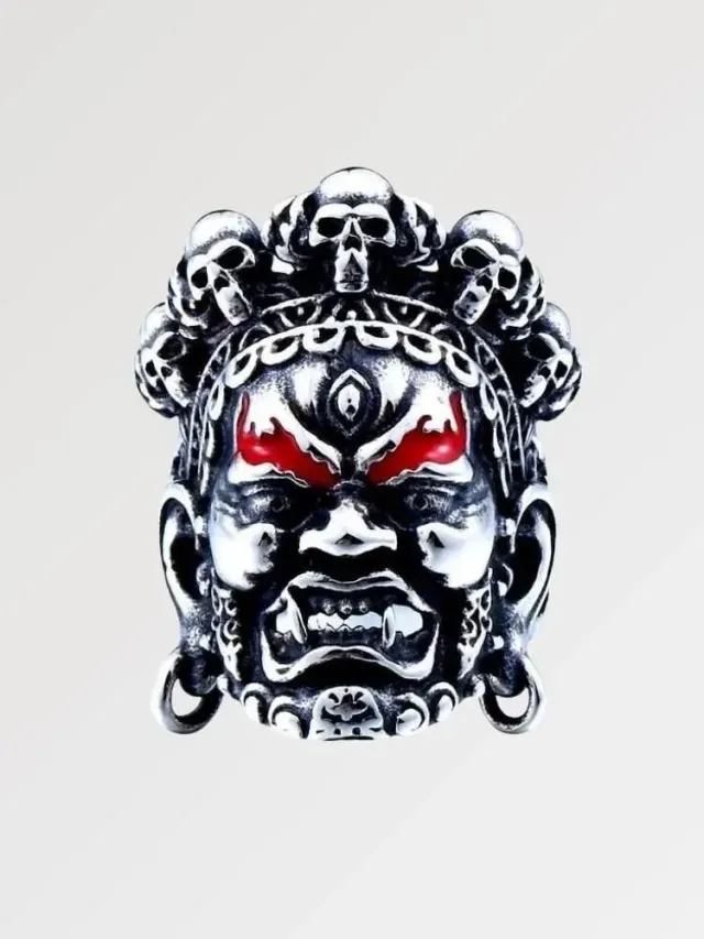 Japon style bague Shining acier brillant