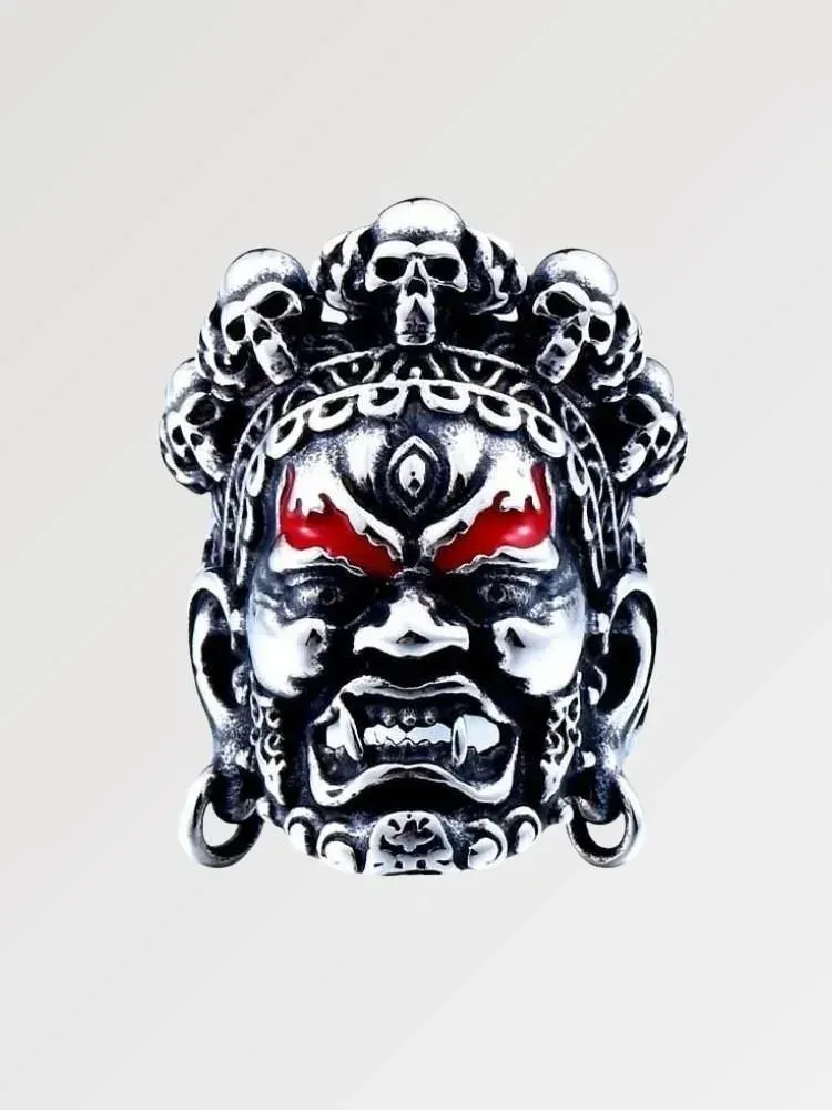 Japon style bague Shining acier brillant