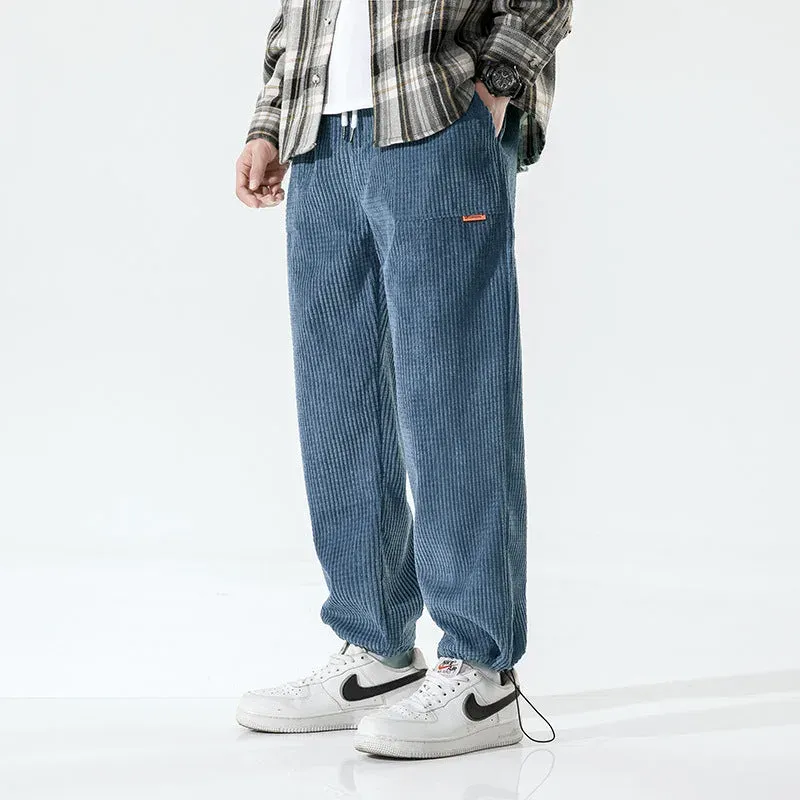 Japon style Miko pantalon velours côtelé confortable