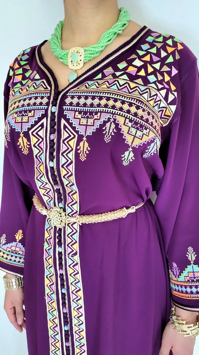 Célèbr'Orient Caftan Naya brodé fluide