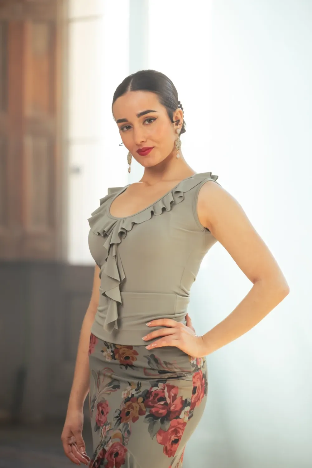 VIVA LA FERIA-MODA FLAMENCA Mariquilla top flamenco adulte