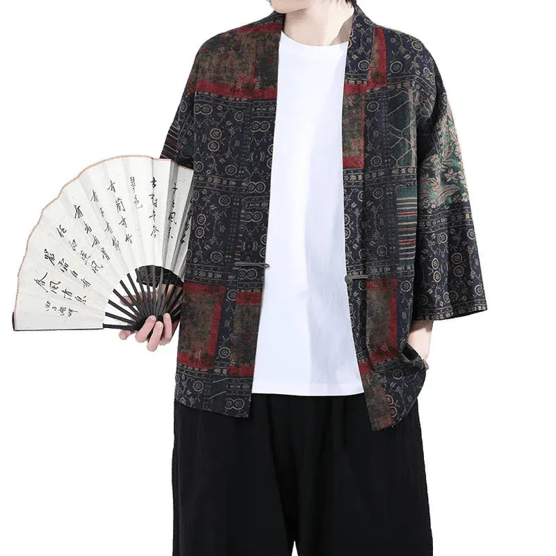 Esprit du Japon veste kimono homme haori motifs