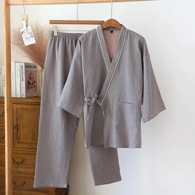 Japon style pyjama japonais homme hiver confortable