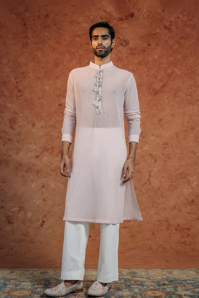 Rahul Mishra Toucan Kurta brodé main